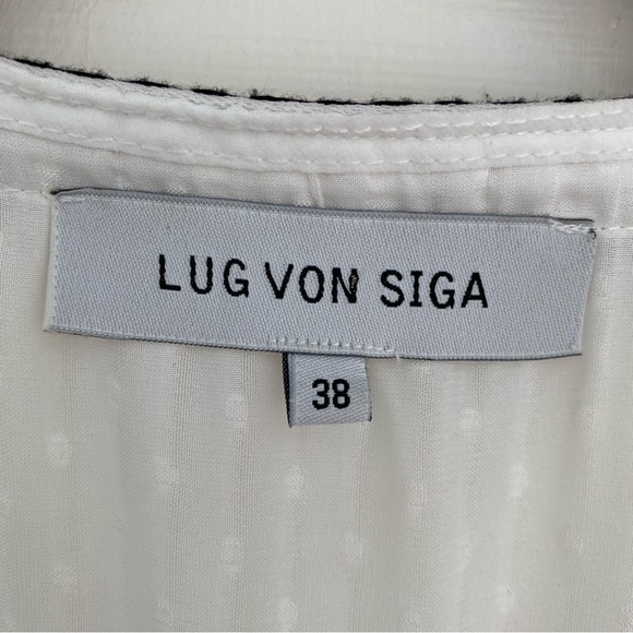 LUG VON SIGA Striped Asymmetrical Tunic Dress Top size 38 - Picture 7 of 11